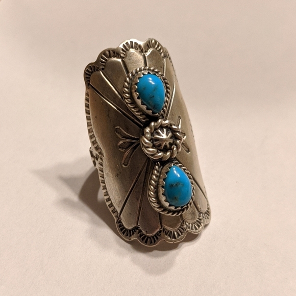 Jewelry - 925 Running Bear Turquoise Ring